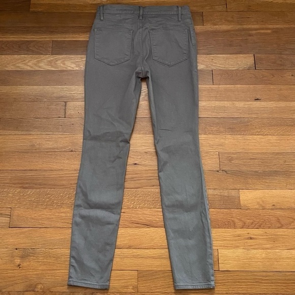 Frame‎ Le High Skinny Ankle Jeans in Smoke Coated - Picture 3 of 7